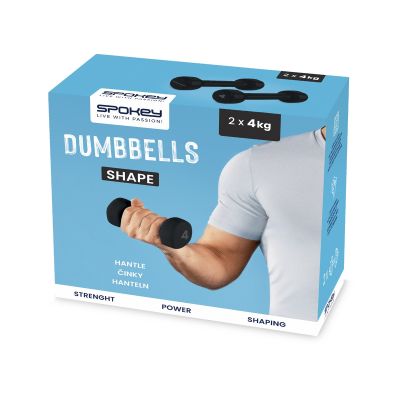 17. Vinylhanteln 2x4kg Spokey Shape SPK-943106