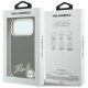 8. Karl Lagerfeld MagSafe-Hülle mit genarbter Oberfläche und Harz-Logo für iPhone 18 Pro / 17 Pro – Schwarz