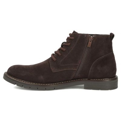 3. Herren-Ankle-Boots aus Leder, ungefüttert, Wildleder, dunkelbraun, Filippo MBT8318