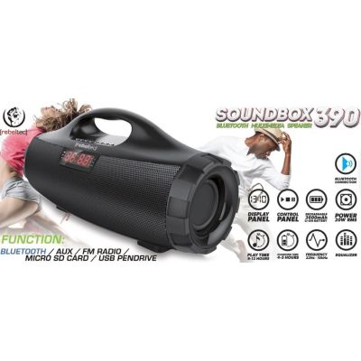 REBELTEC TRAGBARER BLUETOOTH-SOUNDBOX 390 LAUTSPRECHER