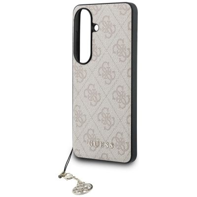 12. Guess 4G Classic Logo Charm MagSafe Hülle für Samsung Galaxy S26 - Pink