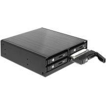 Delock 5,25"-Einschub für 4 x 2,5"-SATA-Festplatten/SSDs