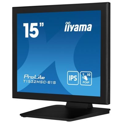 7. iiyama ProLite T1532MSC-B1S Computermonitor 38,1 cm (15") 1024 x 768 px XGA LCD-Touchscreen Schwarz