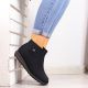 2. Isolierte schwarze Damenstiefeletten Rieker W 98251-00