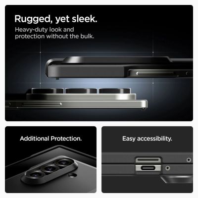14. Spigen Tough Armor Pro Mag MagSafe Case für Samsung Galaxy Z Fold 7 - Schwarz