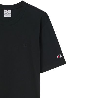 5. Champion Kurzarm-T-Shirt für Herren, Schwarz, 220278 KK001
