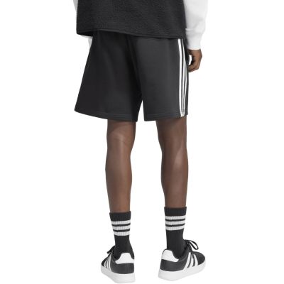 3. adidas Essentials Herren-Shorts mit 3 Streifen aus French Terry, Schwarz, KY6545