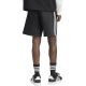 3. adidas Essentials Herren-Shorts mit 3 Streifen aus French Terry, Schwarz, KY6545