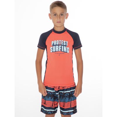 7. Jungen-Rashguard Protest PRTFREZZ JR mit kurzen Ärmeln