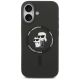 3. Karl Lagerfeld Silikon-Hülle Karl&Choupette Ring MagSafe für iPhone 17 - Schwarz