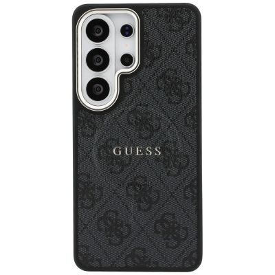 3. Guess 4G Embossed Ring MagSafe Hülle für Samsung Galaxy S26 Ultra - Schwarz