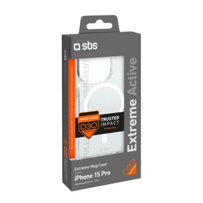 5. SBS D3O MagSafe Hülle für iPhone 15 Pro – transparent