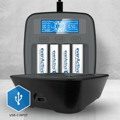 5. EVERACTIVE USB-C-Ladegerät für Ni-MH-Akkus NC1000MV2
