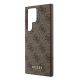 6. Guess 4G Metal Gold Logo Hülle für Samsung Galaxy S24 Ultra – braun