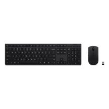 Lenovo 4X31R64328 Tastatur und Maus inklusive, Office RF Wireless + Bluetooth, Deutsch, Schwarz