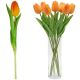 11. Orangefarbene Tulpe, 31 cm, naturgetreue Frühlingsdekoration