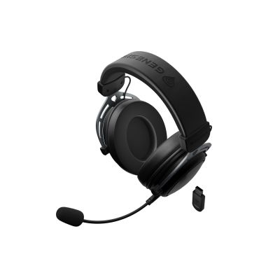 6. GENESIS Toron 706 Kabelgebundenes & kabelloses Gaming-Headset mit Bügel, USB Typ-C, Bluetooth, Schwarz