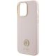 6. Guess Silicone Logo Strass 4G Case für iPhone 15 Pro Max - Rosa