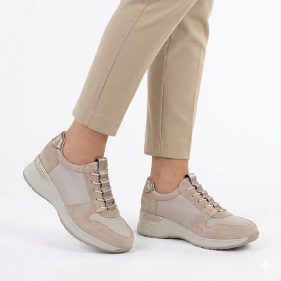 5. Damen-Sportschuhe klassisch beige M.Daszyński MR24129