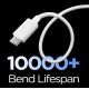 4. Spigen Essential EB6015AC USB-C-Kabel 60 W 150 cm – Weiß