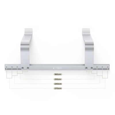 6. Tech-Protect ULS100 Ständer, universell für Laptops bis 16 Zoll – Silber