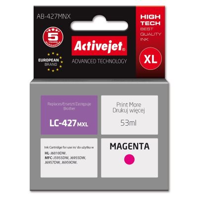 Activejet AB-427MNX Tinte (ersetzt Brother LC-427MXL; Supreme; 53 ml; rot)