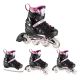 8. NH10905 4in1 PINK LED GRÖSSE S (31-34) ROLLERSCHUHE MIT DIMENSIONALEM HOCKEYBLATT NILS EXTREME