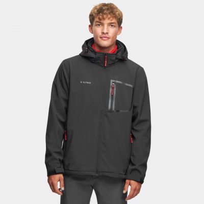 19. Alpinus Stenshuvud Softshelljacke schwarz BR43371