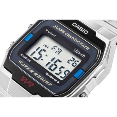 12. CASIO A163WA-1QES Unisex-Uhr + Box