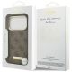 8. Guess 4G Logo Plate MagSafe Hülle für iPhone 17 Pro - braun