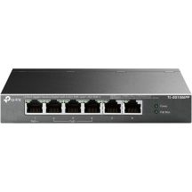 TP-Link TL-SG1006PP Gigabit-Desktop-Switch, 6 Ports, davon 3 PoE+-Ports und 1 PoE++-Port