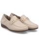 2. Damen-Lederschuhe, bequeme beige Mokassins, Rieker L9354-60