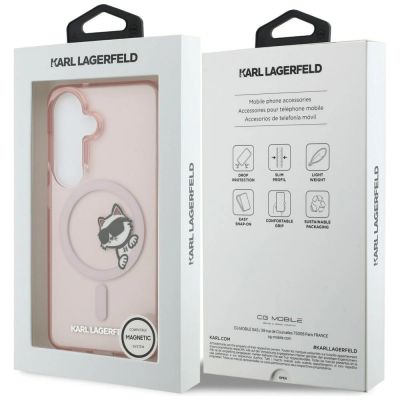 8. Karl Lagerfeld IML Peekaboo Choupette MagSafe Hülle für Samsung Galaxy S26 - Pink