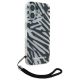 3. Karl Lagerfeld IML Zebra Pattern & Cord Hülle für iPhone 16 – Schwarz