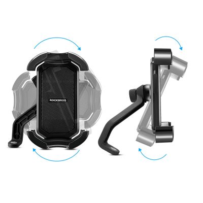5. Rockbros 25210032005 Motorradspiegel-Handyhalter – Schwarz