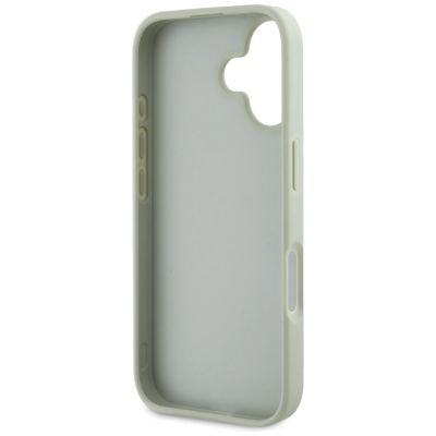7. Guess Grained Big 4G Logo Small Classic Logo Hülle für iPhone 16 - Grün