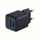 14. 3mk Hyper GaN Ladegerät 20W QC4+ PD PPS USB-C USB-A Wandladegerät - Schwarz