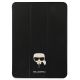 Karl Lagerfeld Saffiano Karl Head Buchcover für iPad Pro 11" - Schwarz