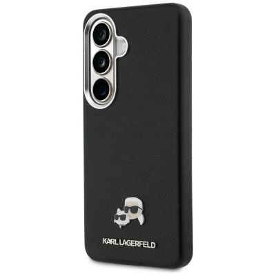 2. Karl Lagerfeld Saffiano KC Metal Logo MagSafe Hülle für Samsung Galaxy S26 Schwarz