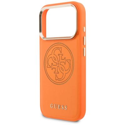 6. Guess Perforierte 4G MagSafe Hülle für iPhone 17 Pro - Orange