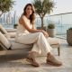 8. Bequeme Keilplateau-Sandalen für Damen, beige, Rieker 63791-60