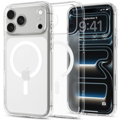 Spigen Ultra Hybrid MagSafe Hülle für iPhone 18 Pro / 17 Pro – Frostweiß