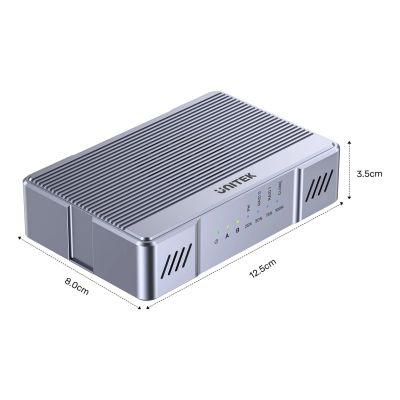 12. Unitek-Gehäuse mit 2x M.2 20 Gbit/s RAID0, RAID1 + Klonen