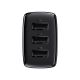 3. Baseus Compact Ladegerät 3x USB 17W schwarz (CCXJ020101)