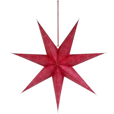 2. Dekorativer Papierstern 45 cm Rot