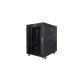 2. LANBERG Standschrank 19" 15U 600X800 Glastür LCD Schwarz FF01-6815-12BL (Flachverpackung)