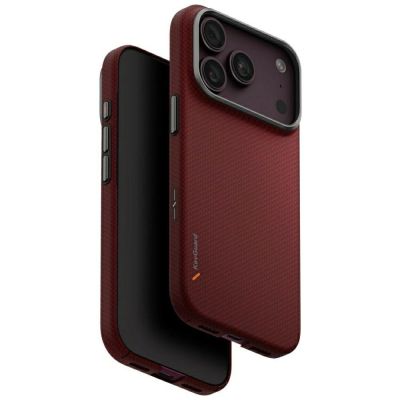 Uniq Keva EDGE Magclick Ladehülle für iPhone 18 Pro / 17 Pro – Rot