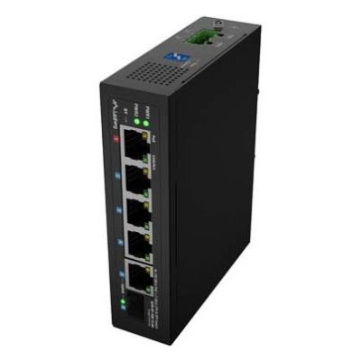 3. LANBERG ILFE-4P-1GE-1S-90 LIGHT INDUSTRIAL POE 1XBT 3XAT SFP+ETH DIN FAST ETHERNET SWITCH