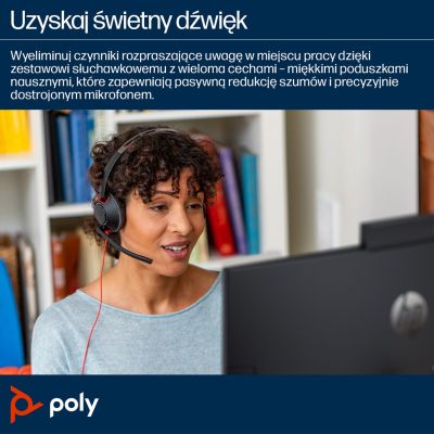27. POLY Blackwire 5220 8X231AA Over-Ear-Kopfhörer