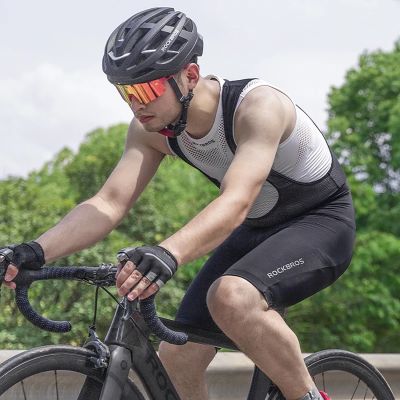 14. Rockbros RK2002L kurze Trägerhose mit L-Einsatz – schwarz